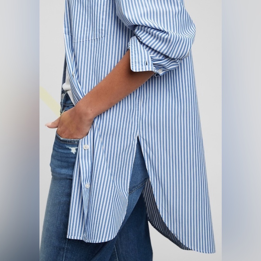 Gap 100% Organic Cotton Weekend Tunic Shirt